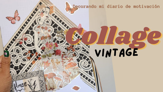 Decorando mi diario con revistas vintage y stickers