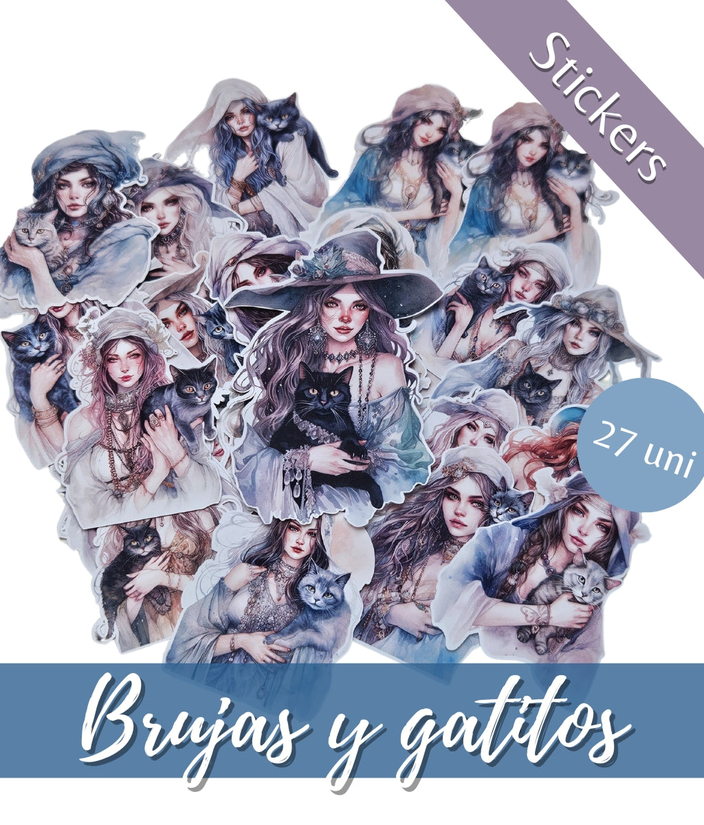 Brujas y gatitos | Stickers