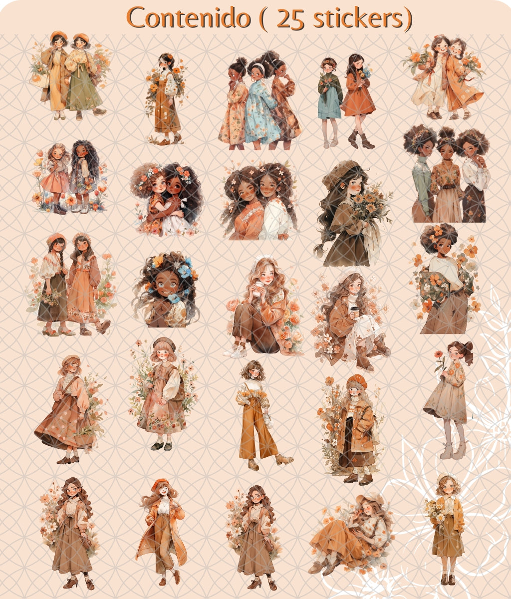Otoñal Floral | Stickers