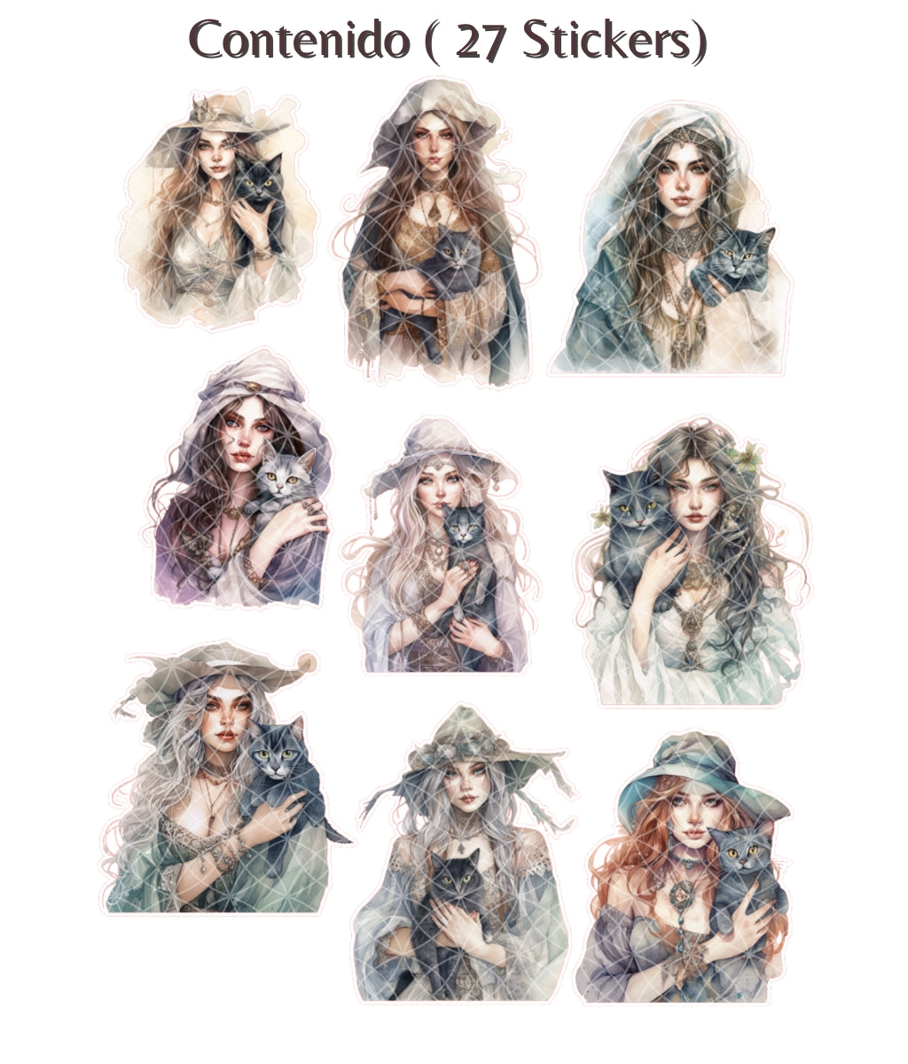 Brujas y gatitos | Stickers