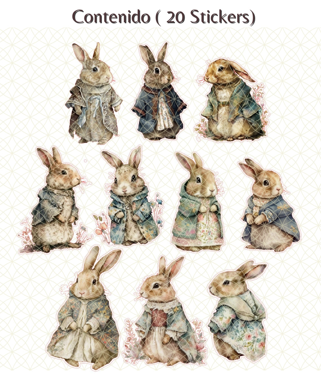 Conejitos victorianos | Stickers
