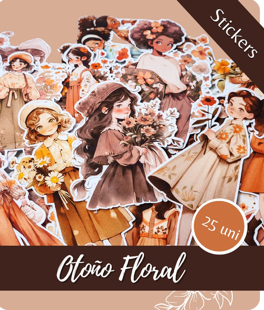 Otoñal Floral | Stickers