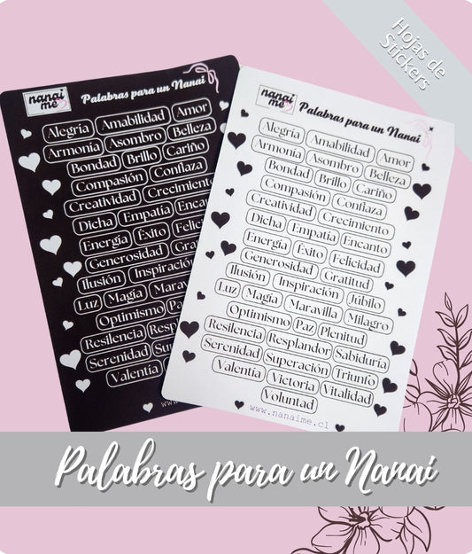 Palabras para un Nanai (Stickers)