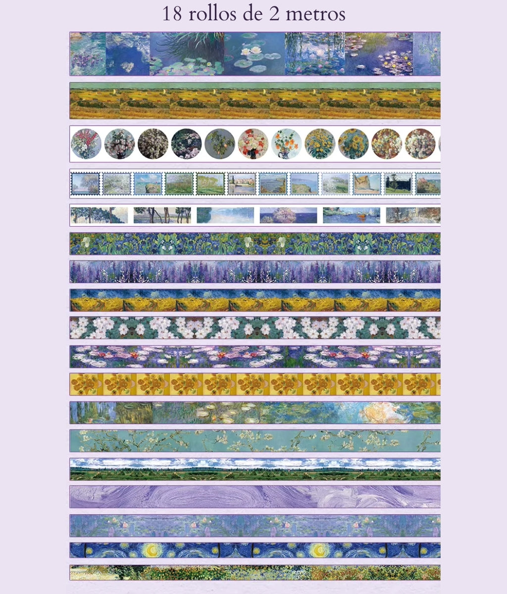 Dream Art | Washi tape | 18 rollos