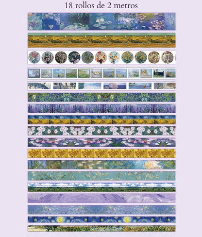 Dream Art | Washi tape | 18 rollos