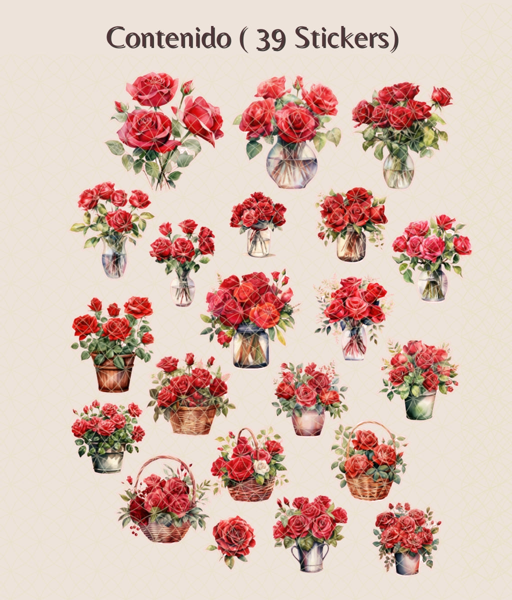 Rosas Rojas | Stickers