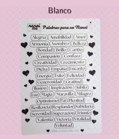 Palabras para un Nanai | Stickers