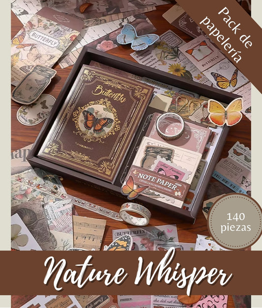 Nature Whisper | Mariposas Beige | 140 piezas